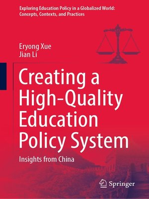 cover image of Creating a High-Quality Education Policy System